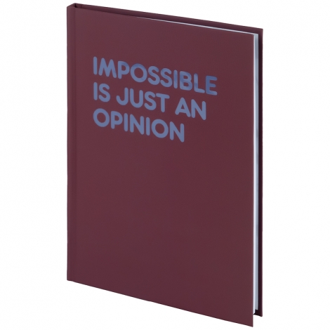 Книга записная жесткая обкл. А5, 96 л., клет., Impossible - №2