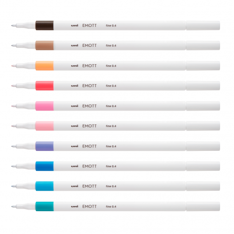 Лайнер uni EMOTT 0.4мм fine line, Soft Pastel Color, 10 цветов - №4