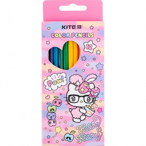 Карандаши цветные Kite Hello Kitty HK24-051, 12 шт. - №1