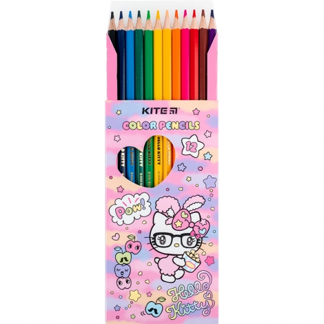 Карандаши цветные Kite Hello Kitty HK24-051, 12 шт. - №4