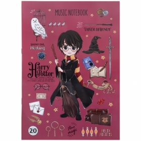 Тетрадь для нот Kite Harry Potter HP24-404, А4, 20 листов