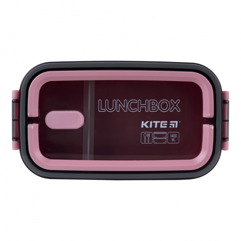 Ланчбокс двойной с наполнением Kite K23-183-3, 1400 мл, розовый - №6