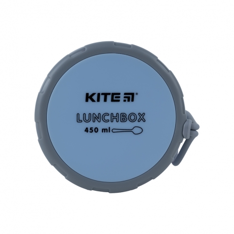 Ланчбокс круглый Kite K23-187-2, 450 мл, голубой - №8