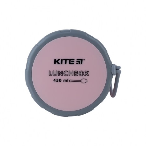 Ланчбокс круглый Kite K23-187-3, 450 мл, розовый - №8