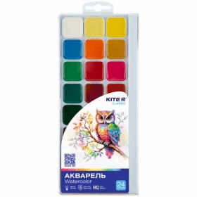 Краски акварельные Kite Classic K-442, 24 цвета