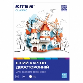 Картон білий Kite Classic K-254, A4, 10 аркушів