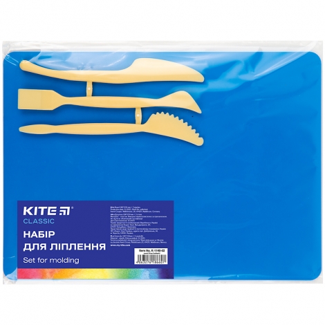Набор для лепки Kite Classic K-1140-02 (доска + 3 стека), синий - №1