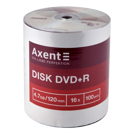 Диск DVD+R 4,7GB/120min 16X, 100 шт., bulk - №1