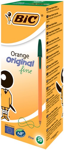 Ручка Orange, зеленая, 20 шт/уп, без ШК на ручке - №2
