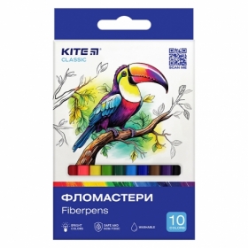 Фломастеры Kite Classic K-455, 10 цветов