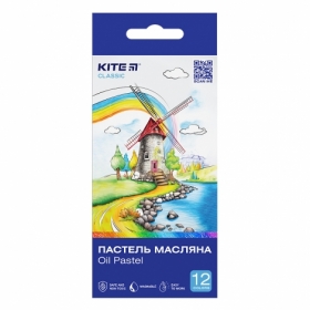 Пастель масляна Kite Classic K-071, 12 кольорів