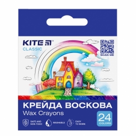 Крейда воскова Kite Classic K-1070, 24 кольори