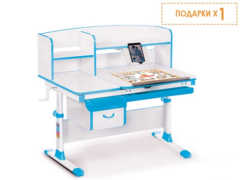 Детский стол Evo-kids (стол+ящик+надстройка) Evo-50 BL - №1