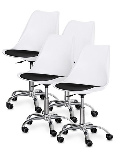 Комплект (4шт) кресло Evo-Kids Capri White / Black - №1