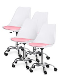 Комплект (4шт) кресло Evo-Kids Capri White / Pink
