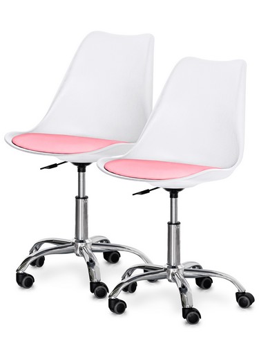 Комплект (2шт) кресло Evo-Kids Capri White / Pink - №1