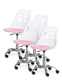 Комплект (4шт) детское кресло Evo-Kids Indigo White / Pink