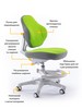 Детское кресло ErgoKids Mio Classic Green - №2
