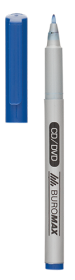 Маркер перманентный, 0.6 мм, Buromax, синий, тонкопишущий