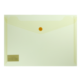 Папка-конверт на кнопке Buromax А5, 170 мкм, желтая