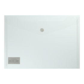 Папка-конверт на кнопці Buromax А5, 170 мкм, прозора