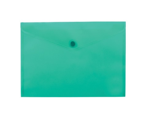 Папка-конверт на кнопке Buromax А5, 170 мкм, бирюзовая - №1