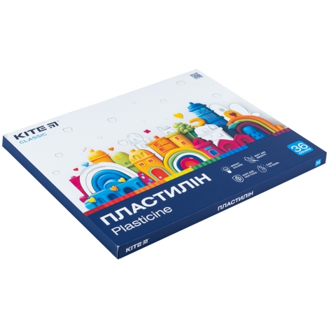 Пластилин восковой Kite Classic K-078, 36 цветов, 720 г - №2