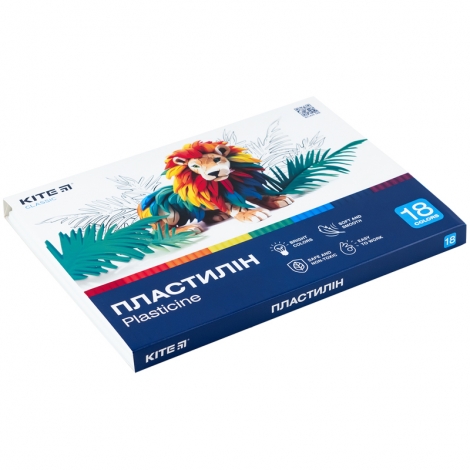 Пластилин восковой Kite Classic K-085, 18 цветов, 360 г - №2