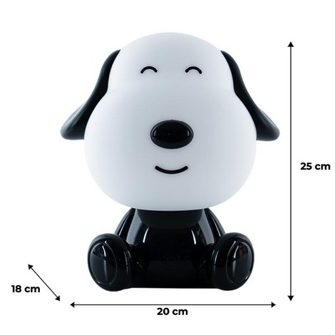 Светильник-ночник LED с аккумулятором Doggy Kite, черно-белый - №6