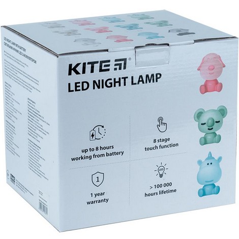 Светильник-ночник LED с аккумулятором Koala Kite, розовый - №3