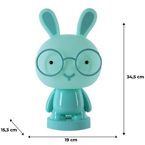 Светильник-ночник LED с аккумулятором Bunny Kite, зеленый - №6