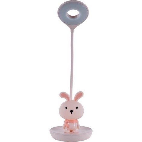 Настольная лампа LED с аккумулятором Bunny Kite, розовый - №1