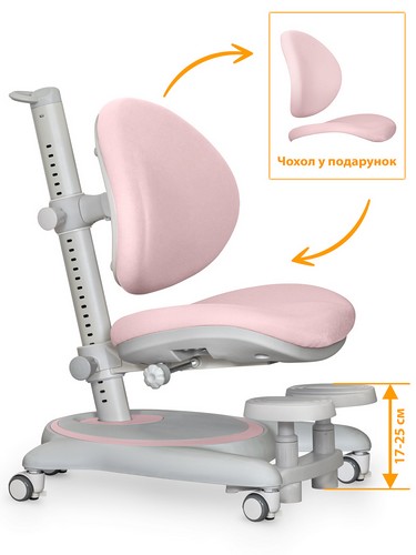 Детское кресло Mealux Ortoback Base Pink - №1