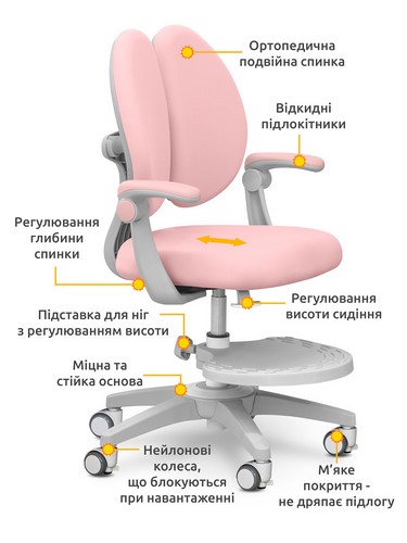 Детское кресло Mealux Sprint Duo Pink - №2