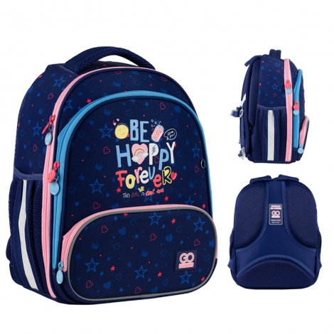 Рюкзак GoPack Education каркасний 597M-3 Be Happy - №1