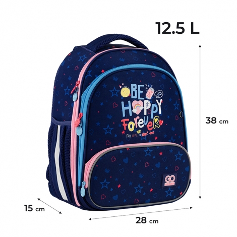 Рюкзак GoPack Education каркасний 597M-3 Be Happy - №2