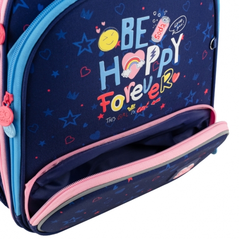 Рюкзак GoPack Education каркасний 597M-3 Be Happy - №9