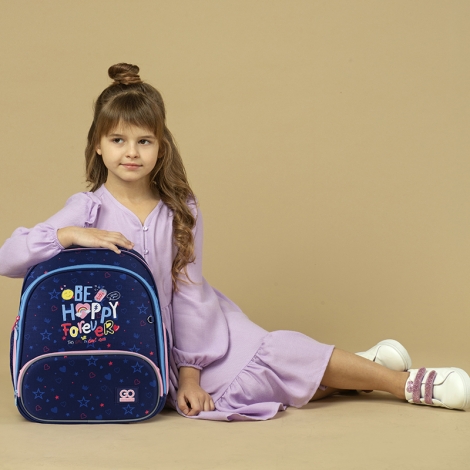 Рюкзак GoPack Education каркасний 597M-3 Be Happy - №14