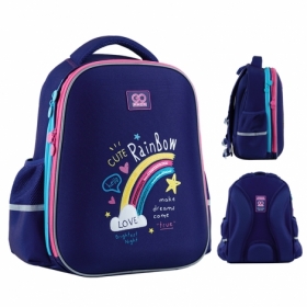 Рюкзак GoPack Education полукаркасный 165M-1 Cute Rainbow