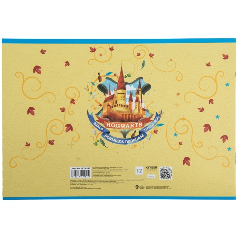 Тетрадь для рисования, 12 л., скоба, софт тач + УФ лак, HP - №4