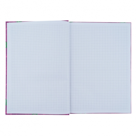 Книга записная А4, 96л., клет., Leopard, розовая - №3