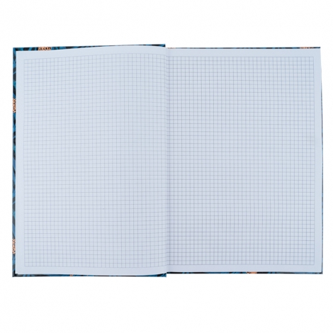 Книга записная А4, 96л., клет., Leopard, темно-синяя - №3