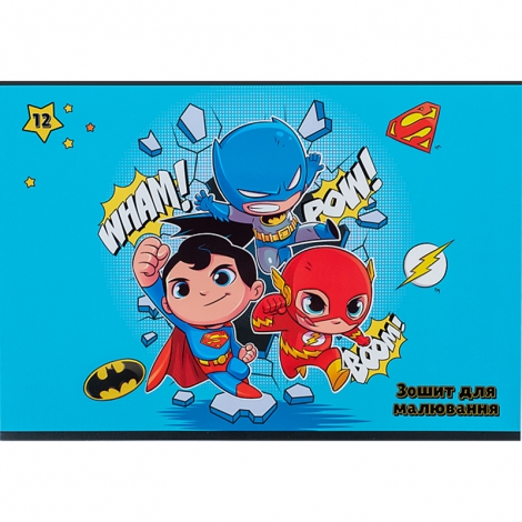 Тетрадь для рисования, 12 л., скоба, софт тач + УФ лак, DC - №7