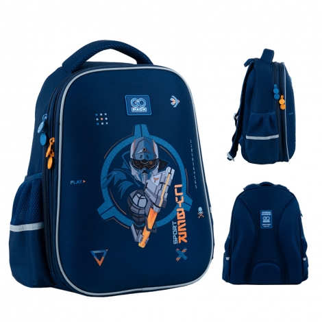Рюкзак GoPack Education полукаркасный 165M-8 Cyber Game - №1