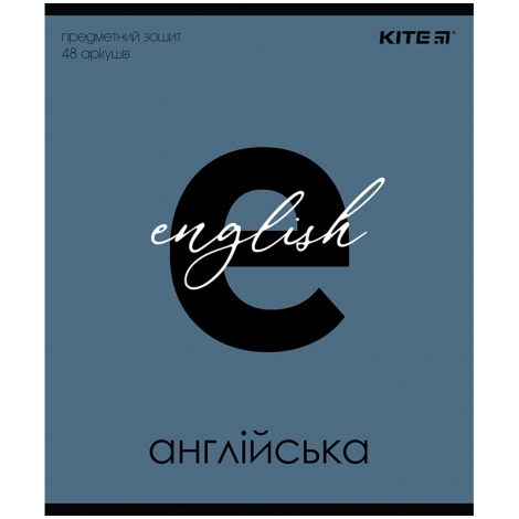 Тетрадь предметн. 48 л., лин. софт т.УФ лак, Letters англ. м. - №1