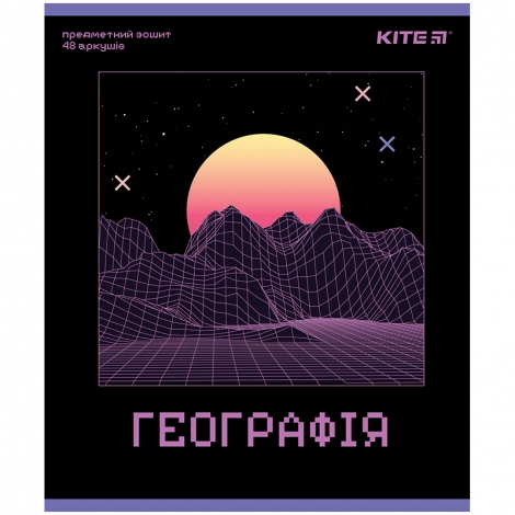 Тетрадь предметная. 48 л., кл., УФ лак, Neo, география - №1