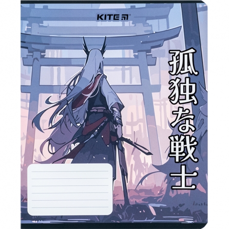 Тетрадь 18 л., лин., софт-тач + УФ лак, Kite Anime - №12