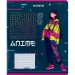 Тетрадь 12 л., лин., гибр. лак + УФ лак, Kite Anime - №12
