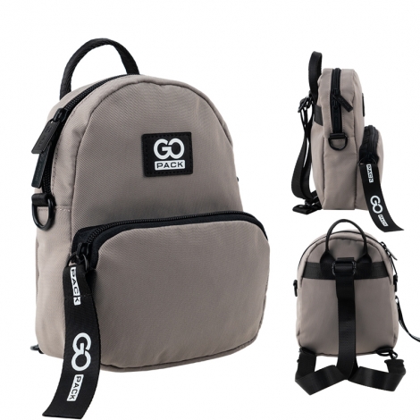 Мини рюкзак-сумка GoPack Education Teens 181XXS-1 бежевый - №1