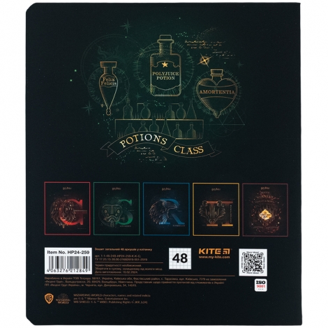 Тетрадь 48 л., кл., софт тач + УФ лак, HP - №10